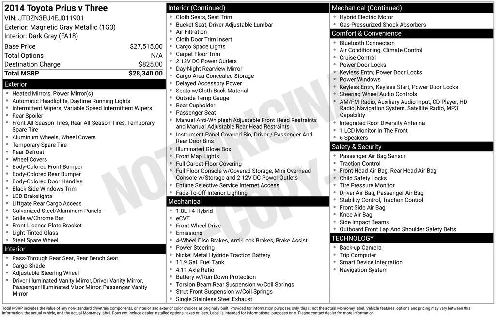 toyota prius v 2014 JTDZN3EU4EJ011901 image toyota prius v 2014 JTDZN3EU4EJ011901 image
